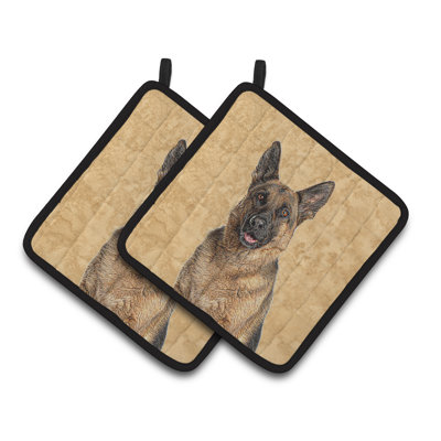 Caroline's Treasures Jack Russell Polyester Potholder Set