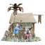 Porcelain House Figurine With Bronze Accents