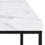 Barossa Coffee Table with Marble Top & Black Steel Base 110x55x45cm-985572892
