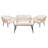 Wicker 4 - Person Patio Conversation Set with Cushions-1557570819