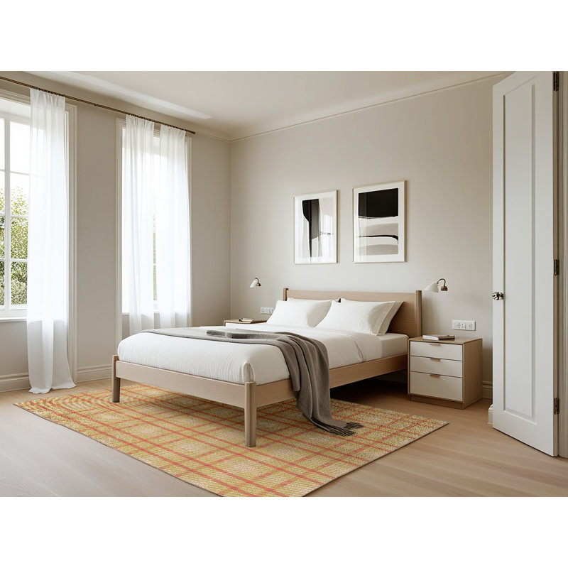 Tapis 100% à motif lavable à la machine 2989, Rectangle 5 pi x 7 pi