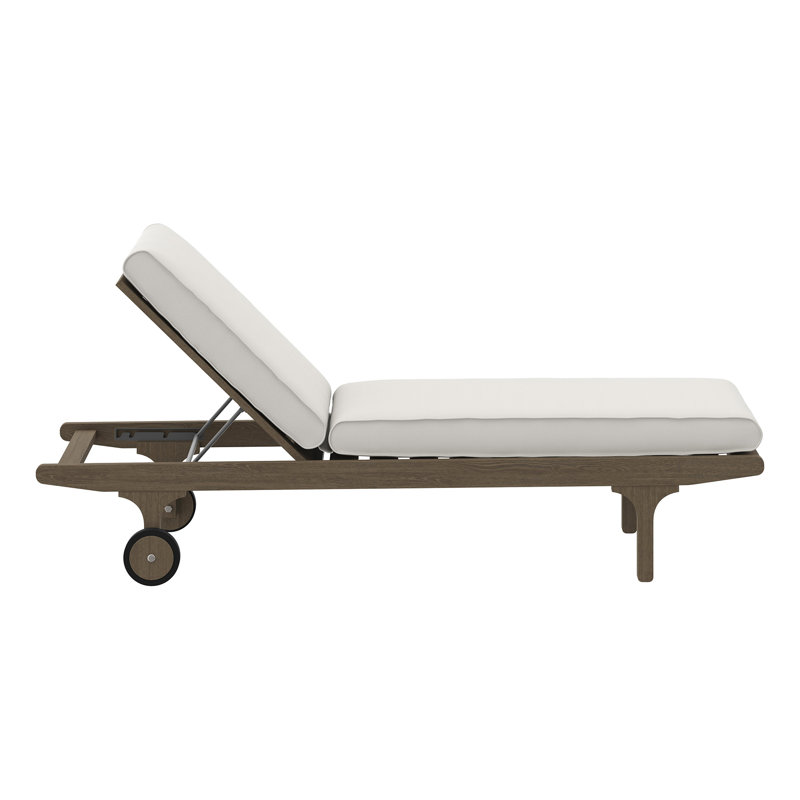 Chaise longue d'extérieur en teck Saratoga