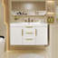 Meuble-lavabo mural 36 po avec 2 tiroirs et lavabo en résine-711110174