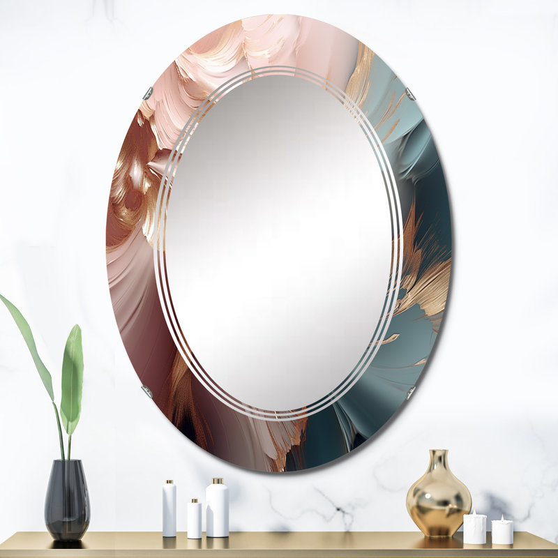 Fassi - Miroir mural moderne ovale, 36 po x 24 po