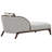 Houston Bouclé Chaise Lounger - Pebble/Walnut