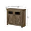 Bar armoire à vin avec 2 portes pour la salle à manger - Gris délavé, style rétro et grand espace de rangement, buffet d'entrée. Tablettes intérieures polyvalentes à charnière silencieuse et amovible