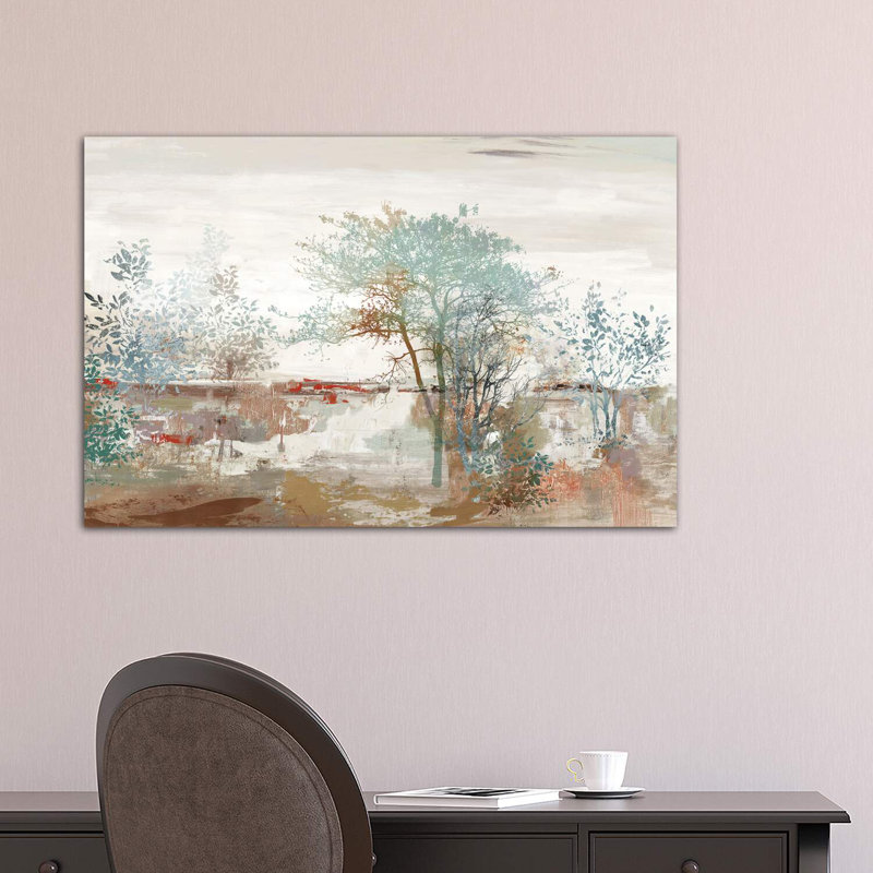 «Autumn Silence» par Allison Pearce - reproduction d'art, H 26 po x l 40 po x 1,5 po, Toile tendue