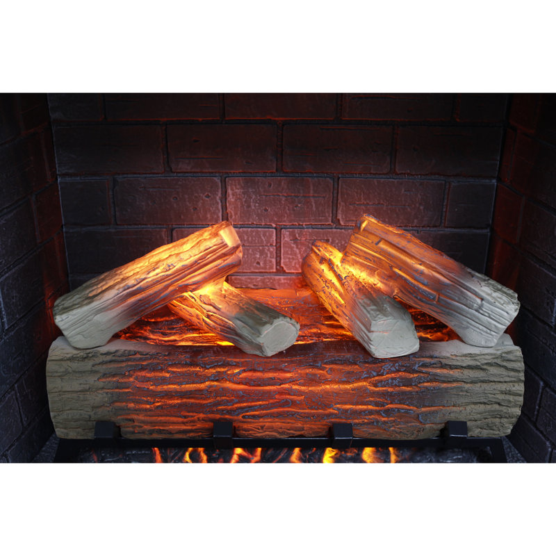 / UL Foyer électrique avec protection contre la surchauffe et fonction minuterie avec contrôle de la température de 1 500 W et 5 niveaux de luminosité de la flamme