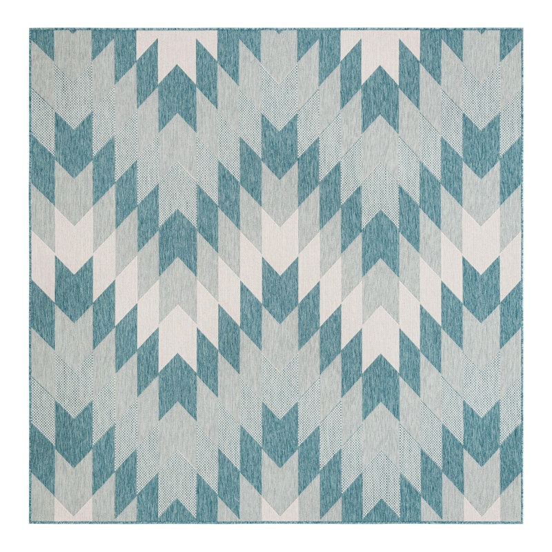 Blox Hower Indoor/Outdoor Area Rug, Square 7'10"