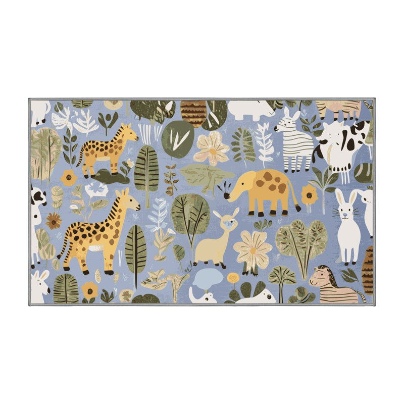 Tapis pour enfants East Urban Home, Rectangulaire 2 pi x 3 pi