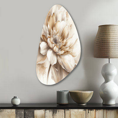 Hightower - Floral Fall Shape Asymmetric Metal Wall Art