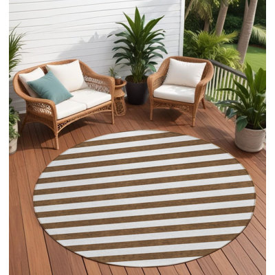 Tapis d'intérieur rond 8 po