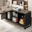 Bureau de direction 70,87 po et classeur-855784987