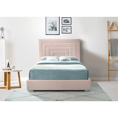 Lit plateforme tapissier Nora