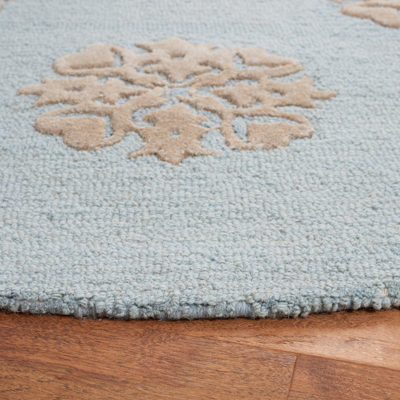 Candelo Hand Tufted Wool Abstract Rug, Round 6'