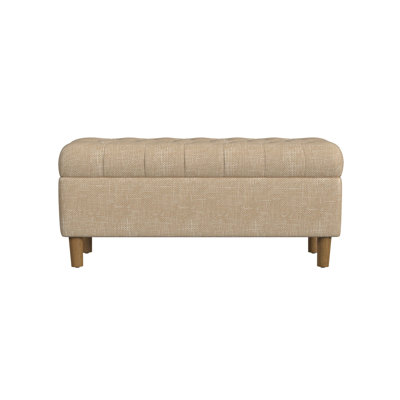 Banc de rangement capitonné