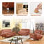 Ensemble de salon en similicuir 3 pièces-1563215571