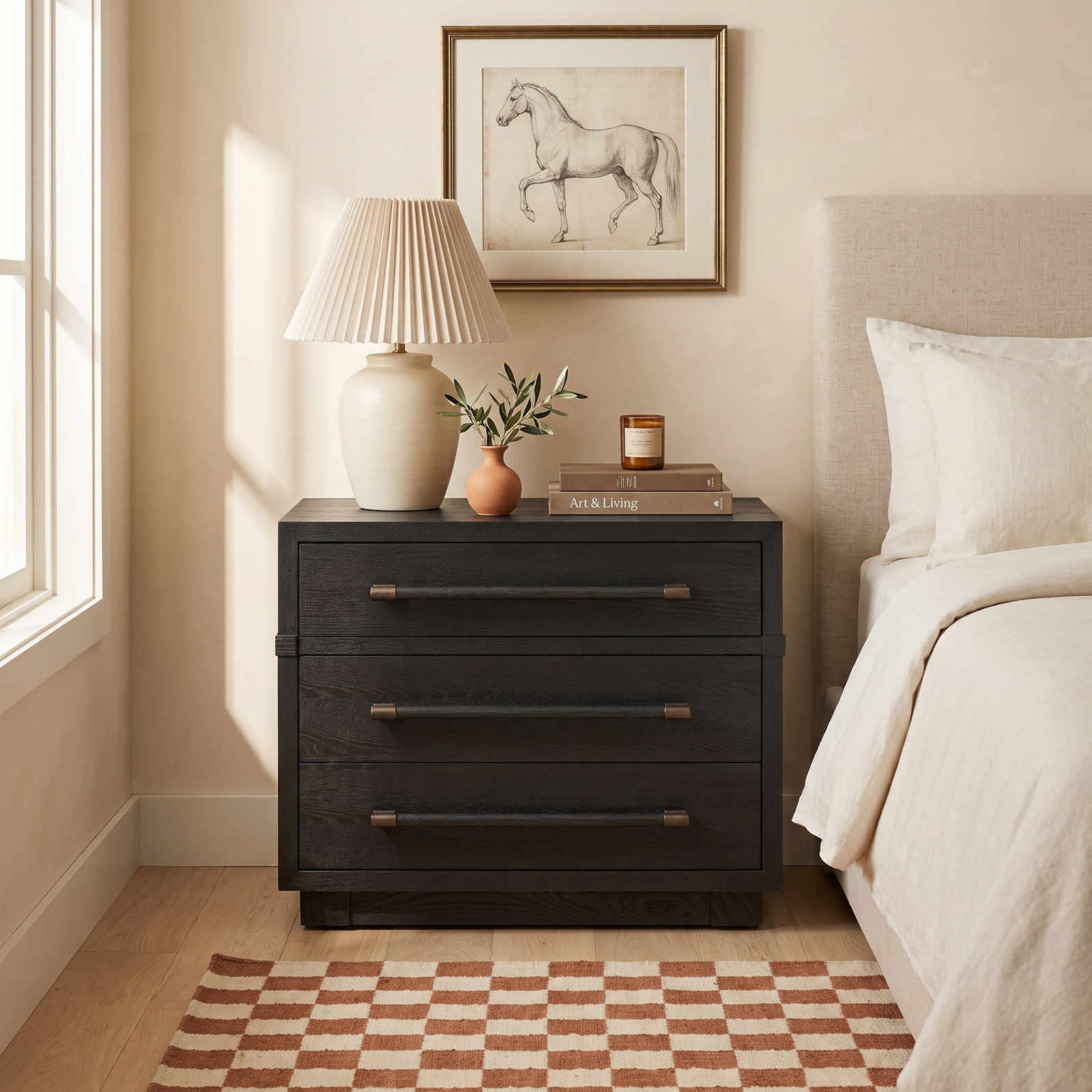 3-Drawer Nightstand
