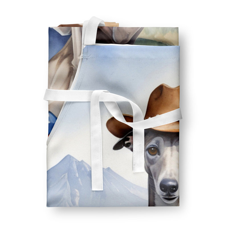 Tablier de bienvenue Greyhound Cowboy