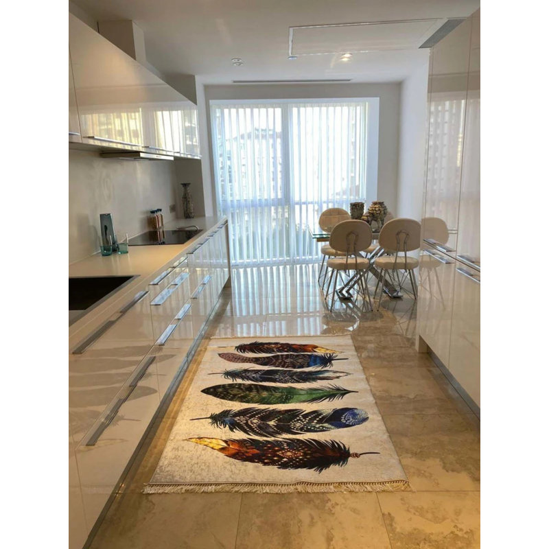 Tapis Maryemma avec envers antidérapant, Rectangle 5 pi 3 po x 7 pi 3 po