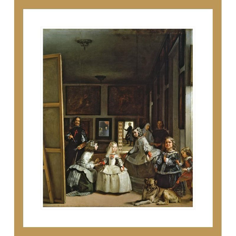 «Las Meninas» par Diego Velázquez, impression giclée encadrée, 26,76 po H x 23,5 po L
