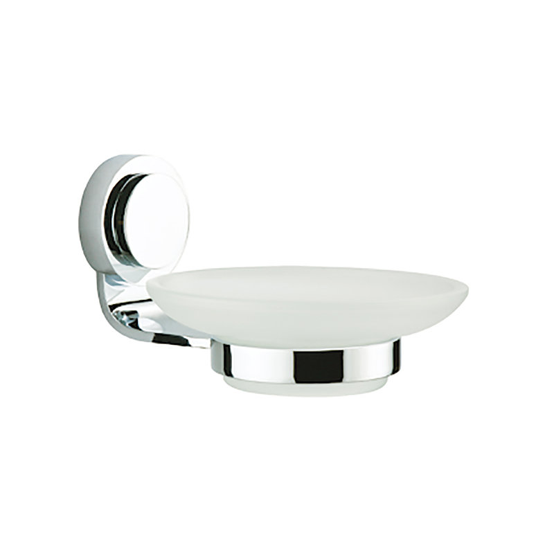 Button Series Soap Dish, Satin Nickel