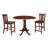 Denzelle 3 - Piece Counter Height Drop Leaf Solid Wood Dining Set-1056320114