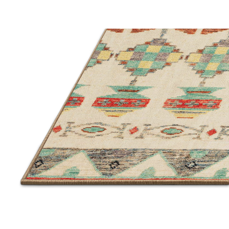 Abstract Indoor Rug, Rectangle 2' x 4'