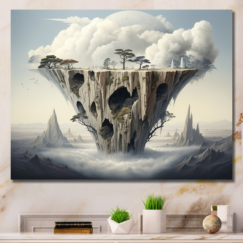 «Mind-Blowing», art mural surréalisme, Toile tendue, H 30 po x l 40 po x P 1,5 po