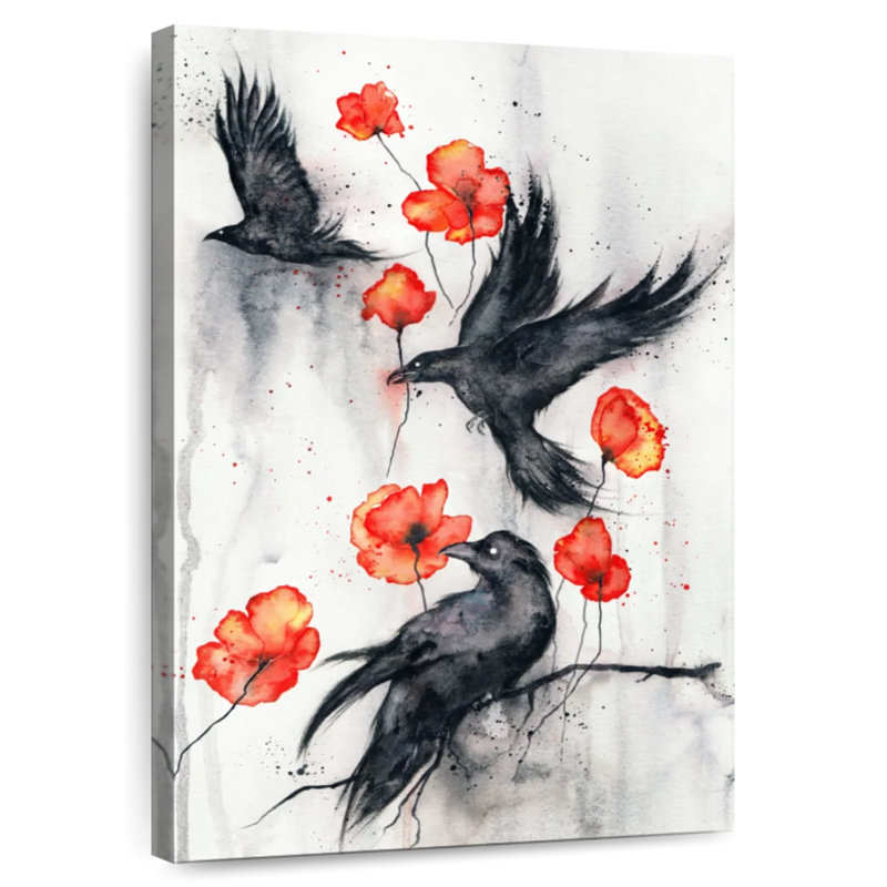 Brampt Ravens, 24" H x 16" W