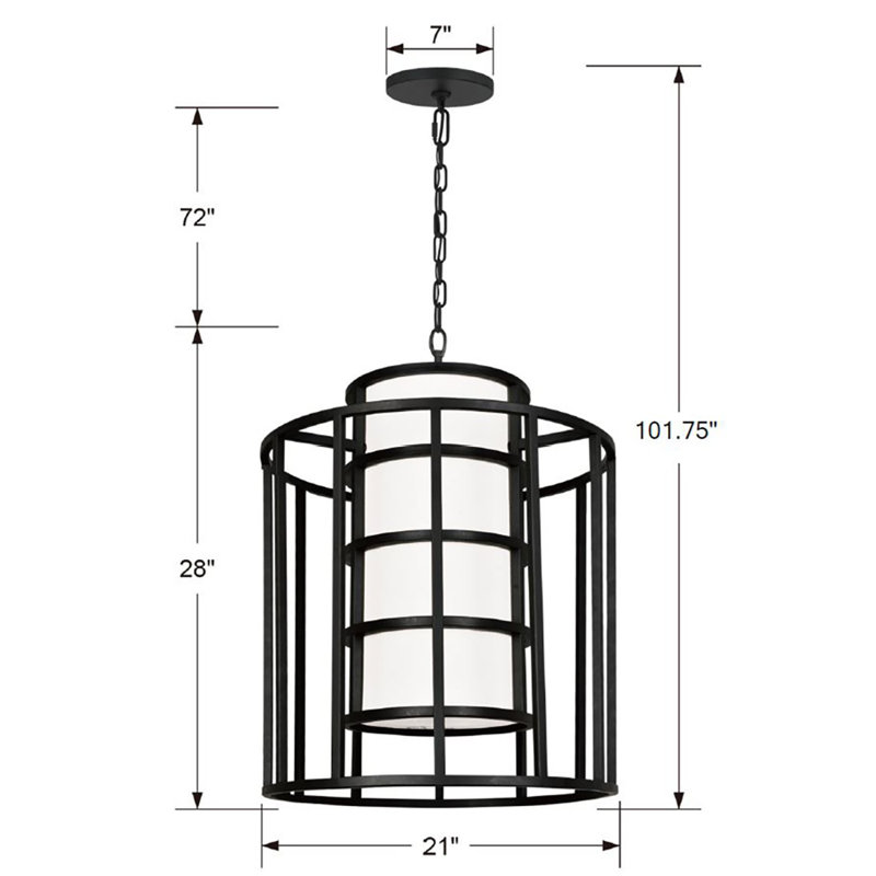Hulton 6-Light Drum Chandelier