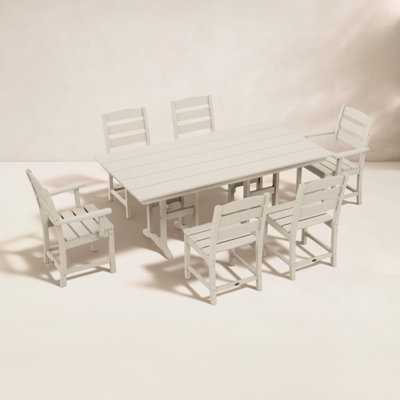 Lakeside 7-Piece Farmhouse Dining Set