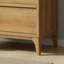 Table de chevet avec tiroir et port USB, finition chêne