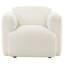 Chaise d'appoint sculpturale avec rembourrage généreux