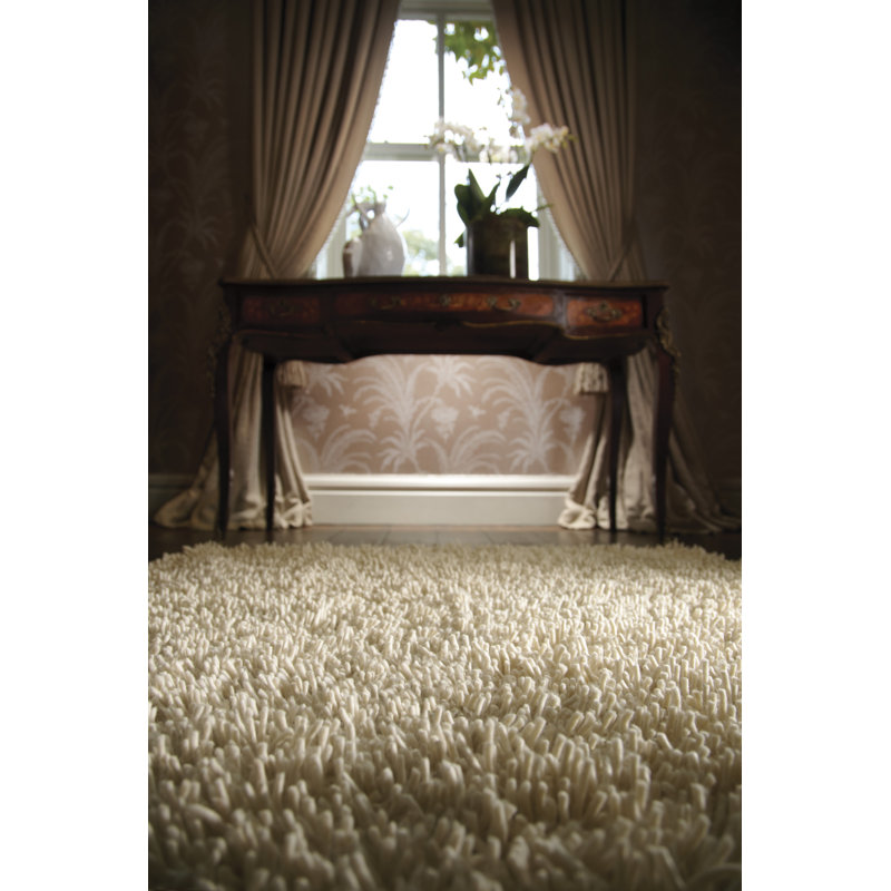 Jacinta Solid Colour Wool Hand Woven Area Rug, Rectangle 160 x 230cm