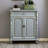 Gray Solid Wood Shoe Storage Bench