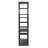 71" H x 71" W Daren Metal Storage Bookcase in Black