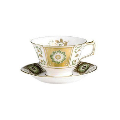 Derby Panel Handmade Bone China Saucer