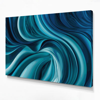 Gradient Abstract 48 Blue Canvas Wall Art