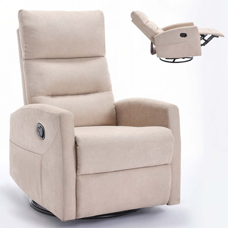 Fauteuil inclinable manuel pivotant, Beige