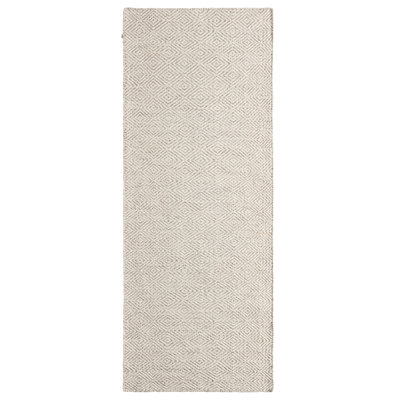 Tapis ivoire / gris à motif de treillis fait à la main Jaipur Living (2 pi x 3 pi)