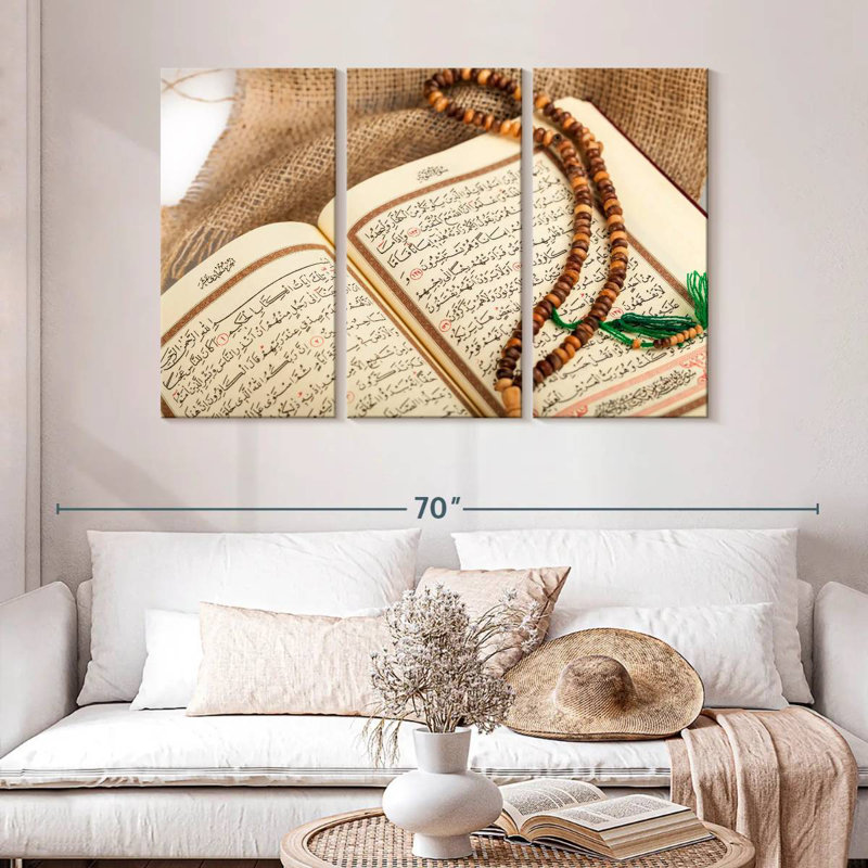Adella Misbaha On Quran, 32" H x 50" W