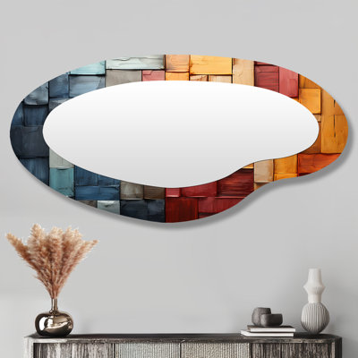 Grand miroir mural asymétrique Forest