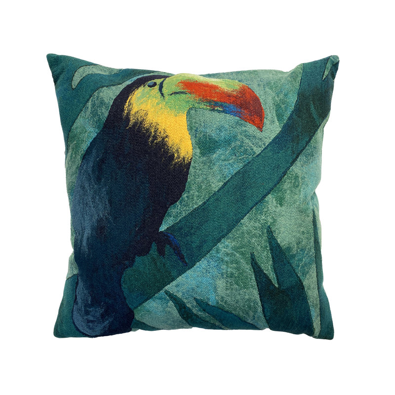 Floral Outdoor Throw Pillow
