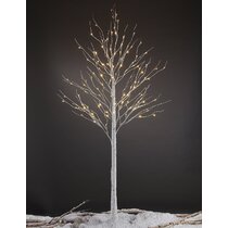 7' Lighted Birch Tree with 280-LED Warm Lights, Steady or Twinkle Func –  Harvest of Barnstable