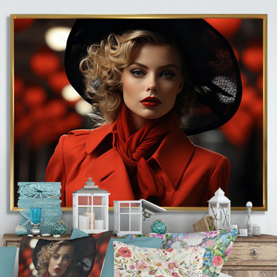 Rajeana France Parisian Fashion Portrait II - reproduction