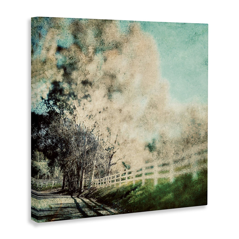 Toile mouchetée Country Road Home, design par Marina Drasnin, H 36 po x l 36 po