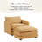 Redenius 42" Upholstered Corduroy Armchair with Ottoman-91901461