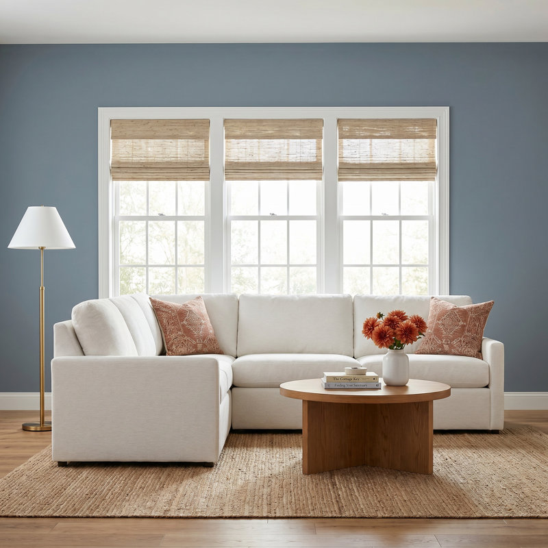 Savannah Upholstered Corner Sectional, Bayou Natural Canvas