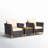 Antun Acacia 2 - Person Patio Conversation Set with Cushions-169953177